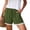 Army Green, variant on Zedker Plus Size Lace Trim Elastic High Waisted Shorts for Women 2026 Summer Casual Loose Vacation Beach Lounge Ruffle Shorts Size S-XXL