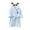 Blue, variant on FJHNGBDH Girls Boys Toddler Bathrobes Cartoon Panda Print Long Sleeve Pajamas Flannel Kids Soft Kawaii Warm Robe Hooded Night-Robe 2-3 Years