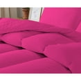 thumbnail image 5 of 1 Piece Luxurious Straight Line Pattern Comforter All Season 800 Threads Count King/Cal King Size - Ultra Soft 550 GSM 100% Egyptian Cotton (Solid Hot Pink Colour ), 5 of 6
