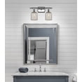 thumbnail image 2 of 516-2W-PC-G559-5ME Innovations Lighting Bridal Veil - 2 Light Bath Vanity-10 Inch Tall and 15 Inch Wide-Polished Chrome Finish-Mercury Glass Color, 2 of 3