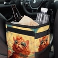 thumbnail image 6 of Cat Retro Mini Trash Can Car Trash Can Trash Can for Car: Foldable, with Lid, Leak-Proof, Hanging Storage Bag, 6 of 6