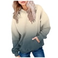 thumbnail image 1 of Sweat à Capuche à Manches Longues pour Filles, Confortable, Chaud et à la Mode, Imprimé Teinture sur Nœuds, 1 of 5
