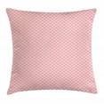 thumbnail image 1 of Pink Polka Dots Throw Pillow Cushion Cover, Spots Repeating Cute and Plain Pattern Concept Pastel Background, Decorative Square Accent Pillow Case, 24" X 24", Pale Pink and Rose, by Ambesonne, 1 of 2