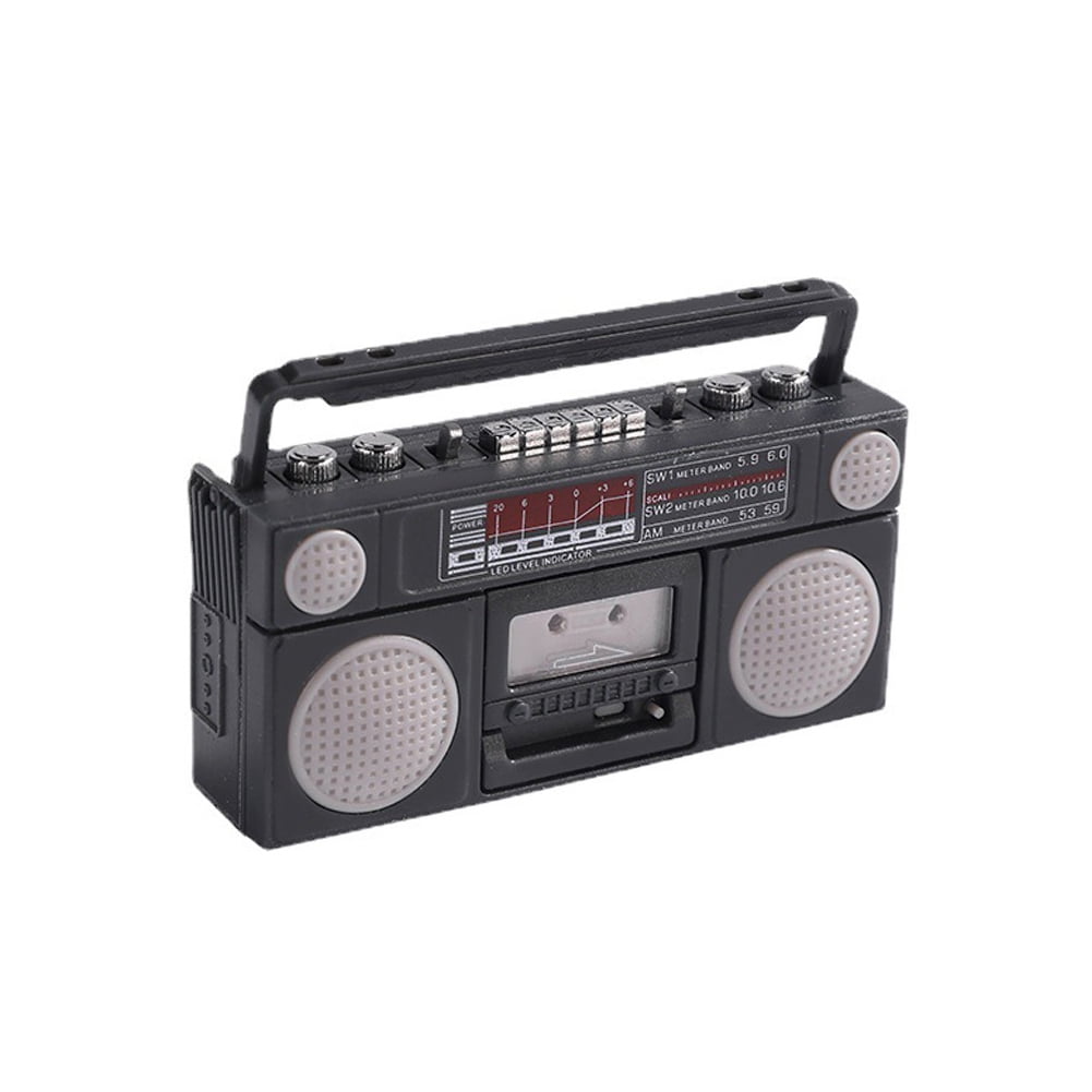 Pre-Order 1/12th scale Dollhouse miniature radio Boombox Retro