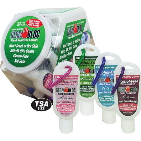 GermBloc Disk Top Hand Sanitizer Lotion Fishbowl, 1.5 Oz (Case of 20)