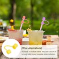 thumbnail image 5 of 12Pack Straw Cover Cap, Yellow Silicone Straw Tips Cover Fits 10mm/0.39" OD Drinking Straws, 5 of 6