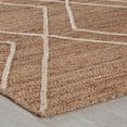thumbnail image 5 of Jani  Bougainvillea Natural & Ivory Lattice Braided Area Rug 5' x 8', 5 of 8
