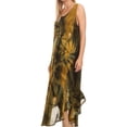 thumbnail image 4 of Sakkas Starlight Caftan Tank Dress / Cover Up - Army Green - One Size, 4 of 5