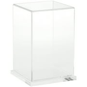 Plymor Clear Acrylic Display Case with Clear Base, 4" W x 4" D x 6" H