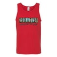 thumbnail image 2 of Wild Bobby Godfidence- Knowing I Can't But He Can Blue and Brown Cheetah Print Inspirational/Christian Men Tank Top, Red, Large, 2 of 6