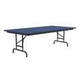 thumbnail image 3 of Correll Cfa3696Px-37 .75 Inch High-Pressure Top Folding Tables - Adjustable Height - Blue, 3 of 4