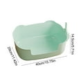 thumbnail image 3 of SSZMDLB under $5 Large Cats Litter Box, Banding Out Proof Spillage Proof Tray, Fully Open One Piece Litter Box, Pets Toilet Training House, 3 of 6