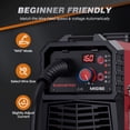 thumbnail image 4 of ARCCAPTAIN MIG Welder, 110V/220V Dual Voltage 160A 4-in-1 Gas Gasless Flux Core/Stick/Lift TIG Welding Machine, Portable Inverter Welder, 4 of 7