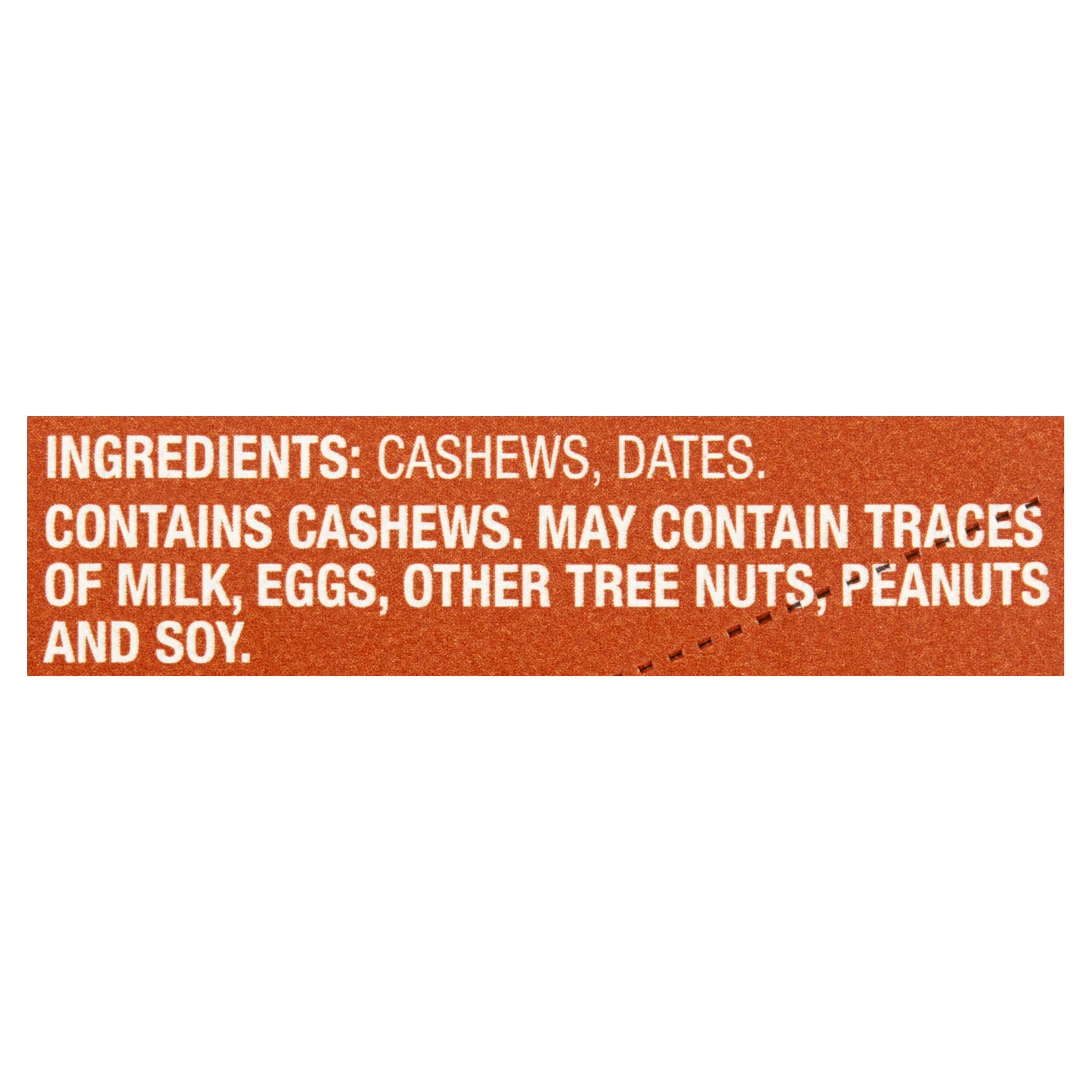 Great Value Cashew Cookie Date & Nut Bars, 8.5 oz, 5 Count