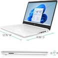 thumbnail image 3 of HP 14" Laptop for Student and Business, Ultral Light Laptops, Intel Celeron N4120(Quad-Core),4GB RAM,64GB eMMC,Intel UHD Graphics,1-Year Office 365,Windows 11 S,Snowflake White, 3 of 5
