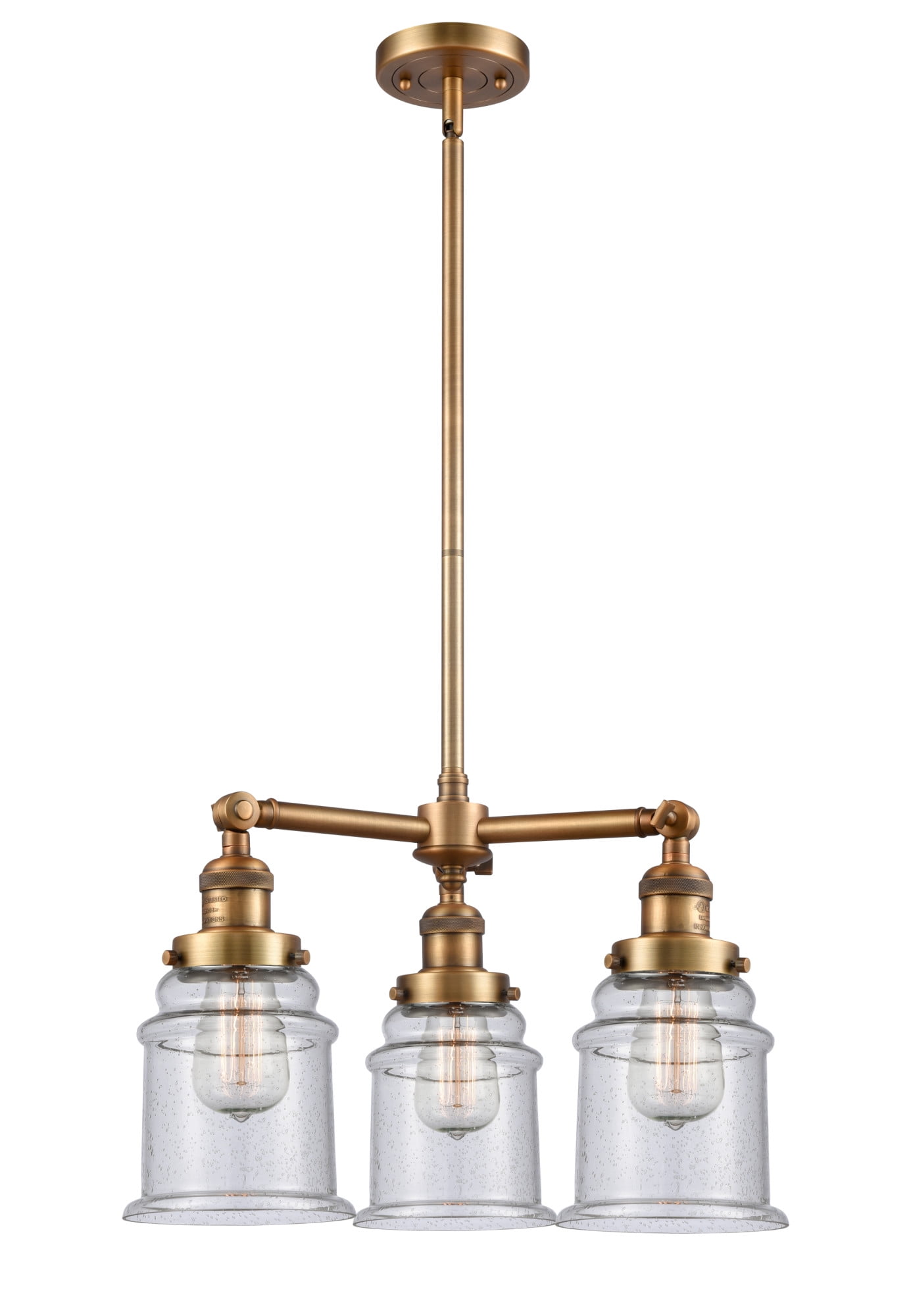 Innovations Lighting 207 Canton Canton 3 Light 18" Wide Chandelier - White