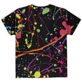 thumbnail image 2 of Splatter Paint Black All Over Youth T Shirt Multi YSM, 2 of 2