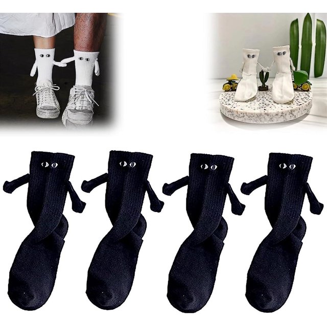 Chaussettes Magnétiques à Main, Chaussettes Main dans la Main, Chaussettes Couple à Main