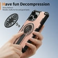 thumbnail image 4 of Strong Magnetic for iPhone 13 Pro Case with Hidden Stand, Compatible with Mag-Safe, Military Grade Drop Protection, Built-in Kickstand for iPhone 13 Pro Heavy Duty Shockproof Cover, Rosegold, 4 of 7