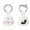 White, variant on Cute Cartoon Silicone Case for Apple AirTag - Durable Anti-Loss Holder Cover with Keychain, Waterproof Protective Shell for Pet Trackers, Keychains & Luggage Tags