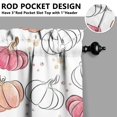thumbnail image 2 of Thanksgiving Feast Valance with Family Gathering Design - Fall Leaves and Pumpkin Pattern Rod Pocket Kitchen Curtain, 2 of 3