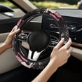 thumbnail image 3 of Uorisanigo American Flag 15 Inch Steering Wheel Cover Deer Print Car Steering Wheel Protector for Women Breathable Car Steering Wheel Cover for Winter Flannel Car Accessories Gift for Holiday, 3 of 8