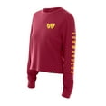 thumbnail image 2 of Women's New Era  Burgundy Washington Commanders Sport Night Thermal Long Sleeve Cropped-T-Shirt, 2 of 5