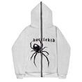 thumbnail image 3 of Sudadera de araña Y2K oscura europea y americana para hombres y mujeres, sudaderas con capucha góticas para parejas, sudadera de Cremallera larga de gran tamaño Harajuku, 3 of 4