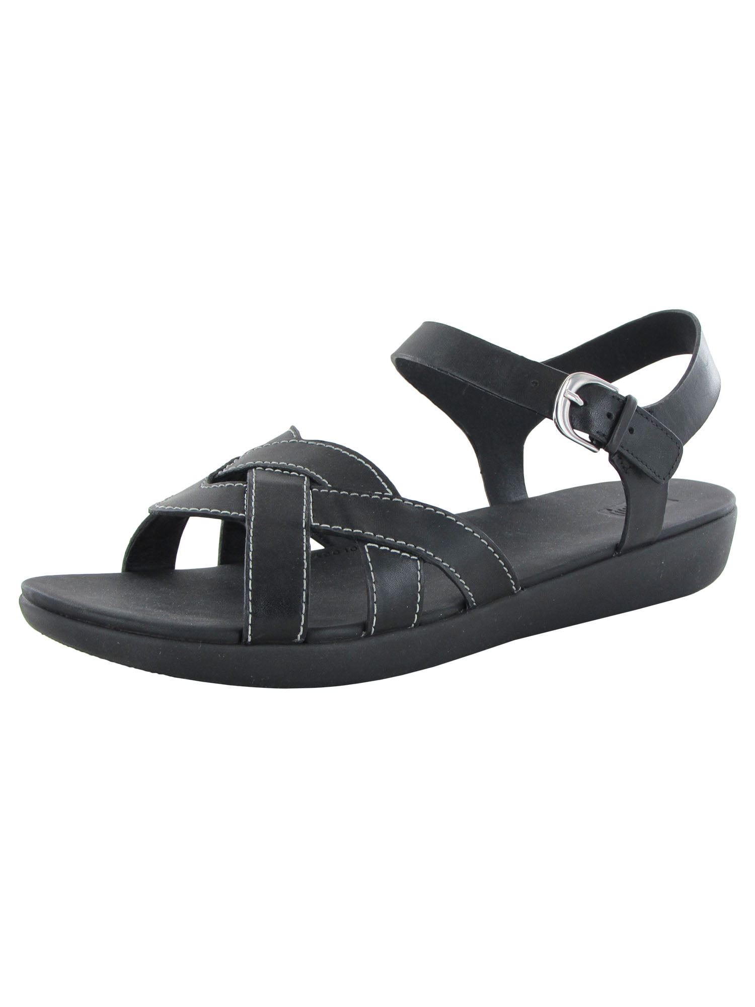 Fitflop Womens Elyna Weave Back Strap Sandal Shoes, All Black, US 9 ...