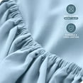 thumbnail image 4 of Bare Home Drap-Housse - Poche Extra Profonde de 22 Pouces - Premium 1800 Collection - Très Grand Simple, Bleu Pâle, 4 of 7