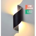thumbnail image 3 of Modern LED Wall Light 10W, Aluminum Housing IP65 Waterproof Up/Down Light, Warm White Black Light, 3 of 5