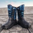 thumbnail image 6 of Men's Winter Water Repellent Snow Boot Fishing Shoes Mid Calf Non Slip Lightweight Faux Fur Lined Camouflage Outdoor Shoes, 6 of 9