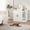 White, variant on Cat Litter Box Enclosure,Hidden Litter Box Furniture with Divider,Indoor Cat House,Wooden Cat Washroom Storage Cabinet Bench, Side End Table Nightstand, 33.07"L × 23.62"W × 23.92"H White