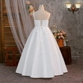 thumbnail image 6 of JAJAHO Girls Satin Dresses Flower Girl Dress Spaghetti Strap Puffy Maxi Ball Gown Wedding Party Prom Wear For Kids 8-13Y, 6 of 7