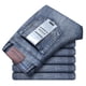 thumbnail image 1 of Wthinlee-pantalones vaqueros de negocios para hombre, Jeans informales, elásticos, clásicos, azul y negro, ropa de marca, 1 of 5