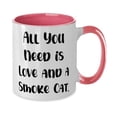 thumbnail image 2 of Brilliant Smoke Cat, All You Need is Love and a Smoke Cat, Inappropriate Birthday From Cat Lovers, 2 of 2
