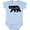 AE-Light Blue, variant on Montana Black Bear Silhouette Boys or Girls Baby Bodysuit
