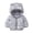 Grey, variant on LNMQLPDBS Baby Girls Bear Ear Puffer Jacket Toddler Cute Animal Print Coat Kids Winter Warm Quilted Outerwear Girls Hooded Zip Up Top Casual Cold Weather Daily Wear with Tree Pattern
