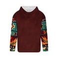 thumbnail image 4 of Sudadera con capucha para hombre, moderna, con cordón ajustable y bolsillo, estampada, deportiva y de ocio, sudadera con capucha, blusa de poliéster para hombre, 4 of 4