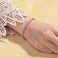 thumbnail image 4 of Pulseras de plata de ley 925 para mujeres, adolescentes y niñas, pulsera con dije de corazón, joyería de moda, regalos., 4 of 4