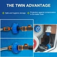 thumbnail image 5 of LEEYNEER 1-Pack RV Water Connection Adapter with Quick Couple - Durable Black & Orange Freshwater Tank Filler for RVs  Campers  and Trailers - Includes Blue and Black Components for Easy, 5 of 5