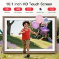 thumbnail image 6 of 10.1inch Digital Picture Frame, NUSICAN WiFi Frameo Digital Frame for Photos & Videos 1280 x 800 HD Touch Screen 32GB Memory, Auto Rotate Wall Mountable, Slideshow, Perfect Holiday Present Choice, 6 of 10