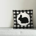 thumbnail image 2 of Creative Products Buffalo Check Bunny Silhouette 18x18 Spun Poly Pillow, 2 of 2