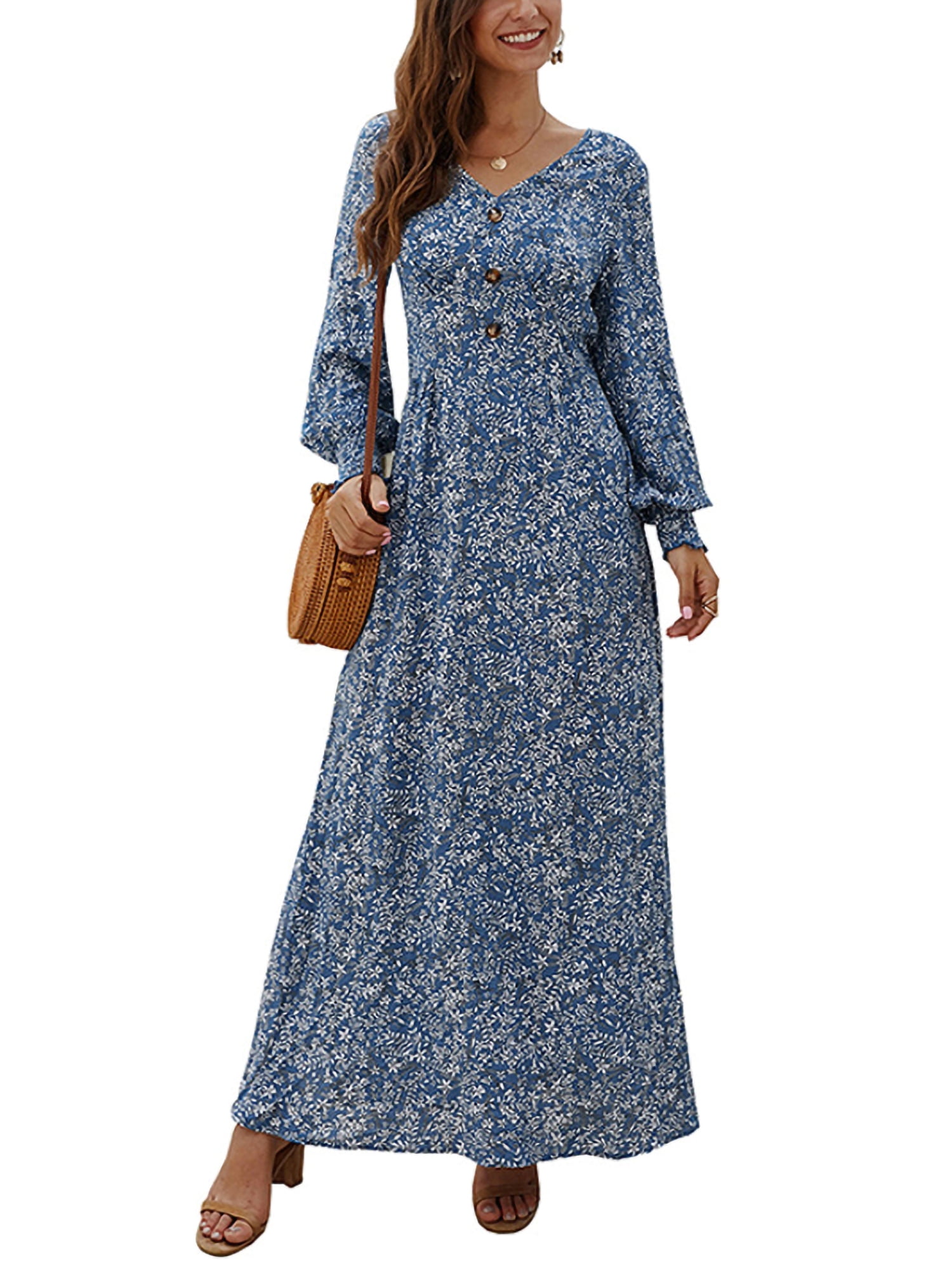 womens swing dress long sleeve