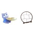 thumbnail image 1 of Bandeja Moderna De Resina Con Forma De Gato Y Soporte De Madera Para Exhibición, Organizador De Decoración Para El Hogar, Mesa De Comedor, Armario, Estante, Joyería, Aperitivos Y Manualidades., 1 of 8