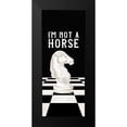 thumbnail image 2 of Reed, Tara 12x24 Black Modern Framed Museum Art Print Titled - Rather be Playing Chess panel IV-Not a Horse, 2 of 5