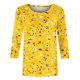 thumbnail image 4 of ICHUANYI Clearance Women's Fashion Printed T-shirt Mid-length 3/4 Sleeves Blouse Round Neck Casual Tops(Yellow, L) ICHUANYI WER2023080817455, 4 of 5