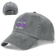 thumbnail image 3 of Baseball Hats for Women Cancer Hat for Men's Outdoor Caps Trendy Epilepsy Awareness Sports Cap, 3 of 8