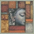thumbnail image 2 of Marrott, Stephanie 12x12 White Modern Wood Framed Museum Art Print Titled - Buddha Tapestry I, 2 of 4