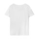 thumbnail image 5 of Camiseta de manga corta para mujer, ropa elegante y transpirable, Tops blancos simples de verano, camiseta básica para vacaciones, viajes a la playa S, 5 of 8